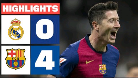REAL MADRID 0 - 4 FC BARCELONA